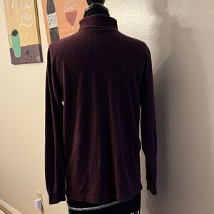 Trader Bay Men's Purple Turtleneck shirt, clean normal wear